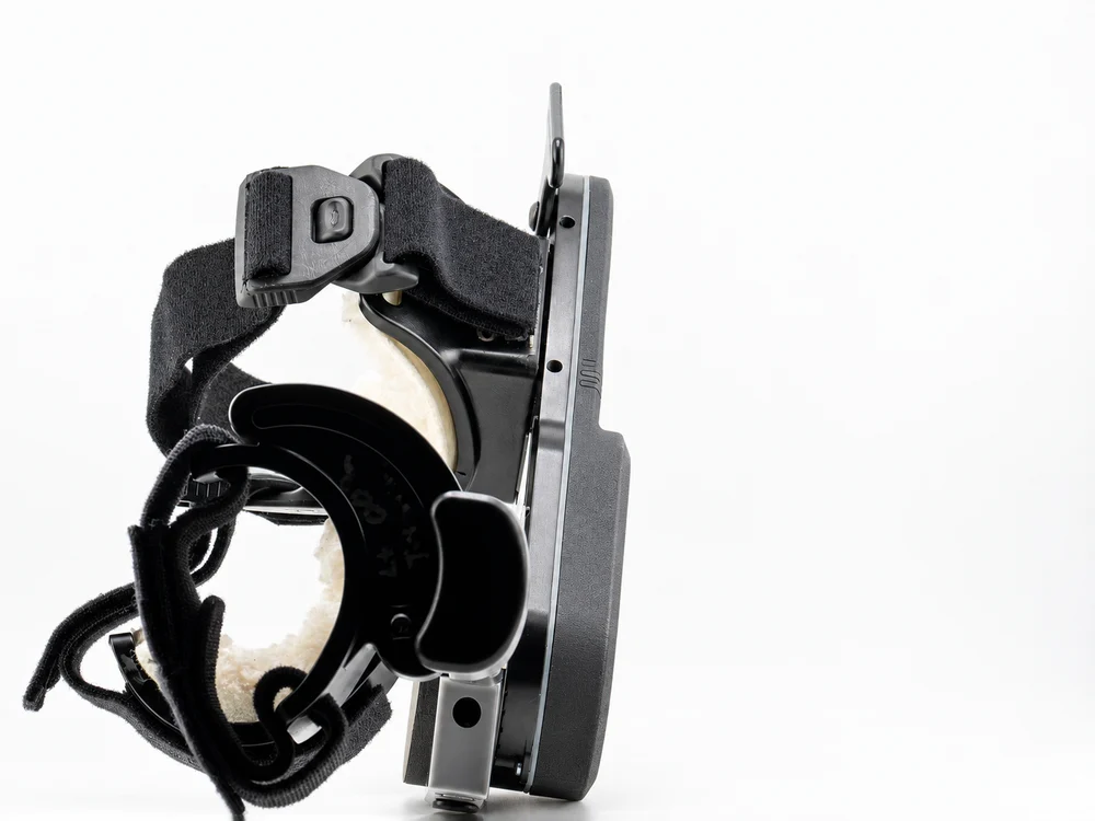 Front view of UbiliFlex showing cuff openings, lining, and closures